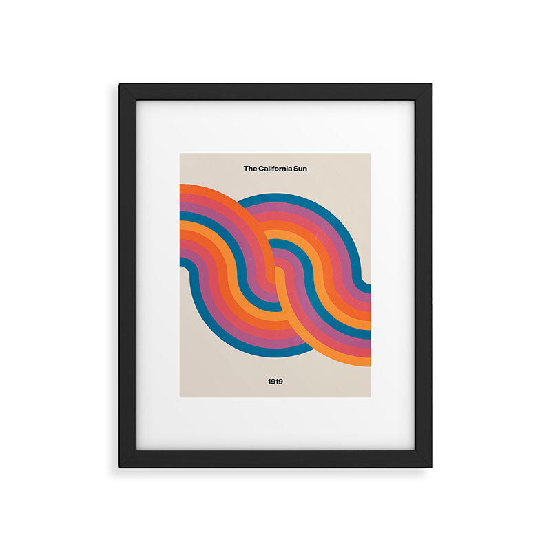 Vintage California Sun: Sacred Geometry Edition Framed Art Print Gallery Image 5