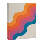 Vintage California Sun: Slanted Stripes Canvas Print Gallery Image 6