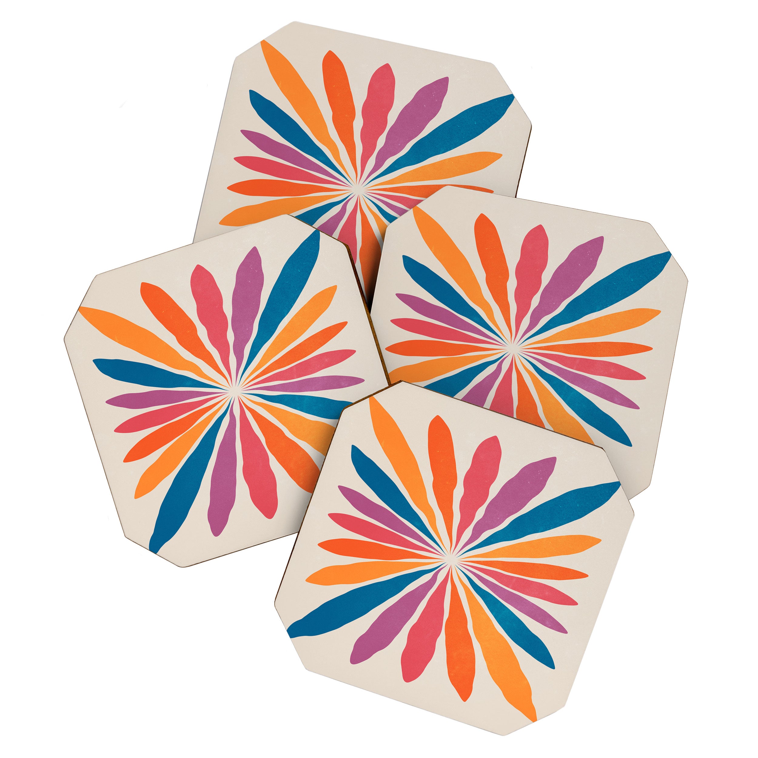 Vintage California Sun: Star Leaf Matisse Edition Coaster Gallery Image 1