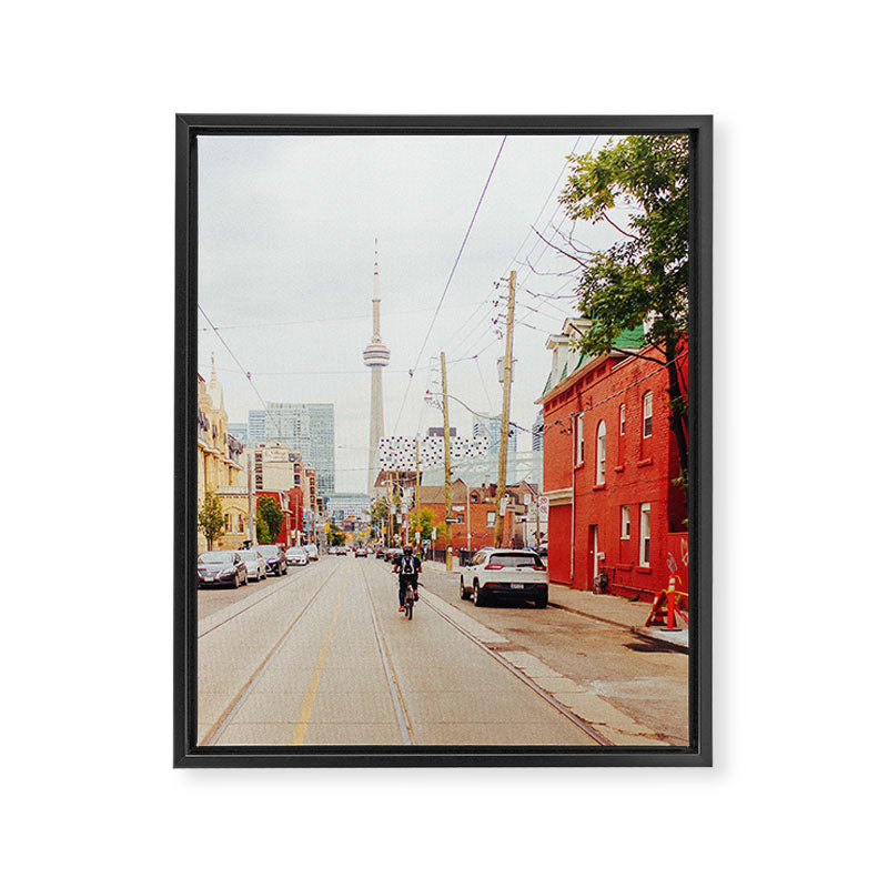 Vintage Toronto CN Tower Framed Canvas Print Gallery Image 6