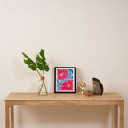 Viva Magenta Daisies Framed Canvas Print Gallery Image 4