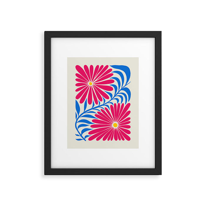 Viva Magenta Daisies Framed Art Print Gallery Image 1