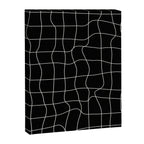 Warp Grid: Midnight Black Edition Canvas Print Gallery Image 6