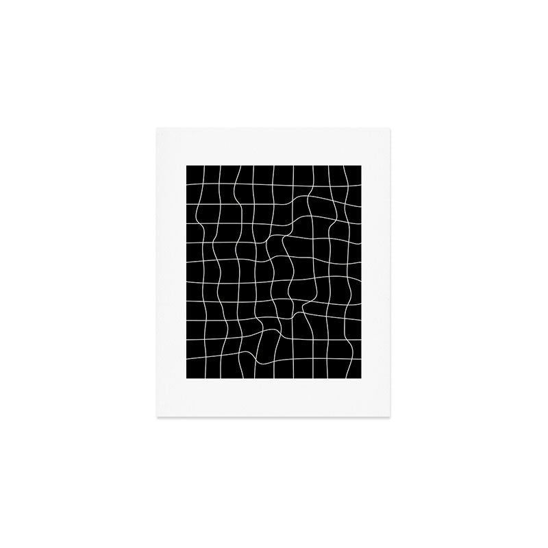 Warp Grid: Midnight Black Edition Art Print Gallery Image 1