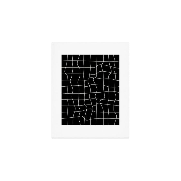 Warp Grid: Midnight Black Edition Art Print Gallery Image 1