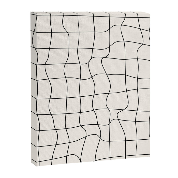 Warp Grid: Off-White Day Edition Canvas Print Gallery Image 1