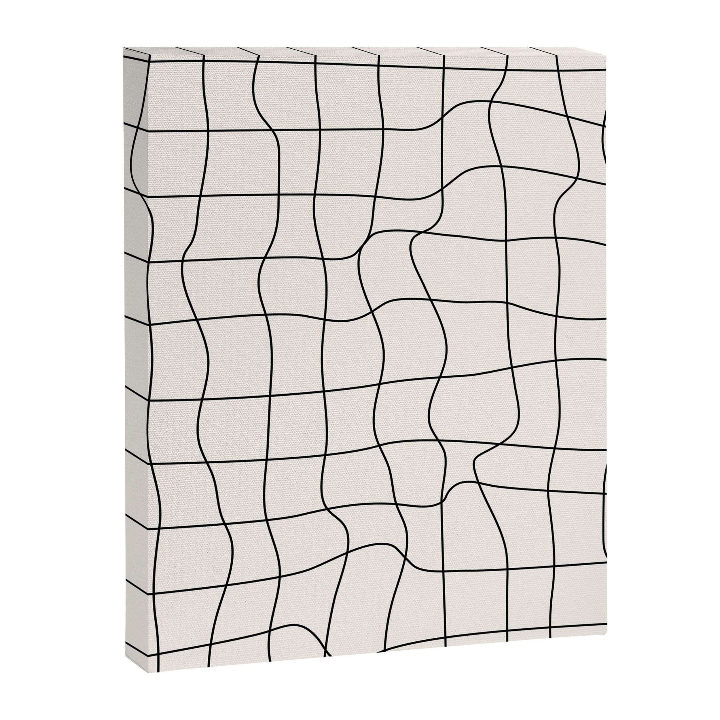 Warp Grid: Off-White Day Edition Canvas Print Gallery Image 6