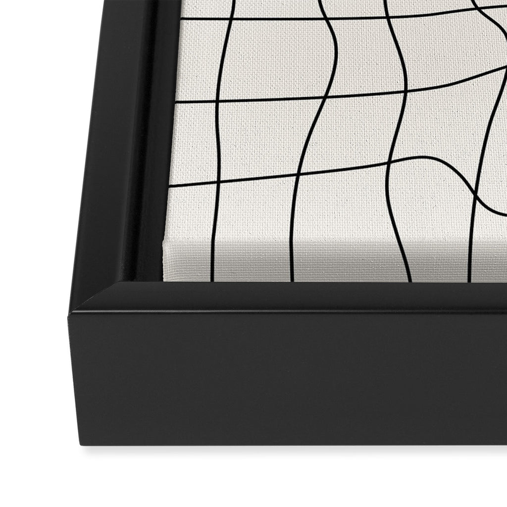 Warp Grid: Off-White Day Edition Framed Canvas Print Gallery Image 3