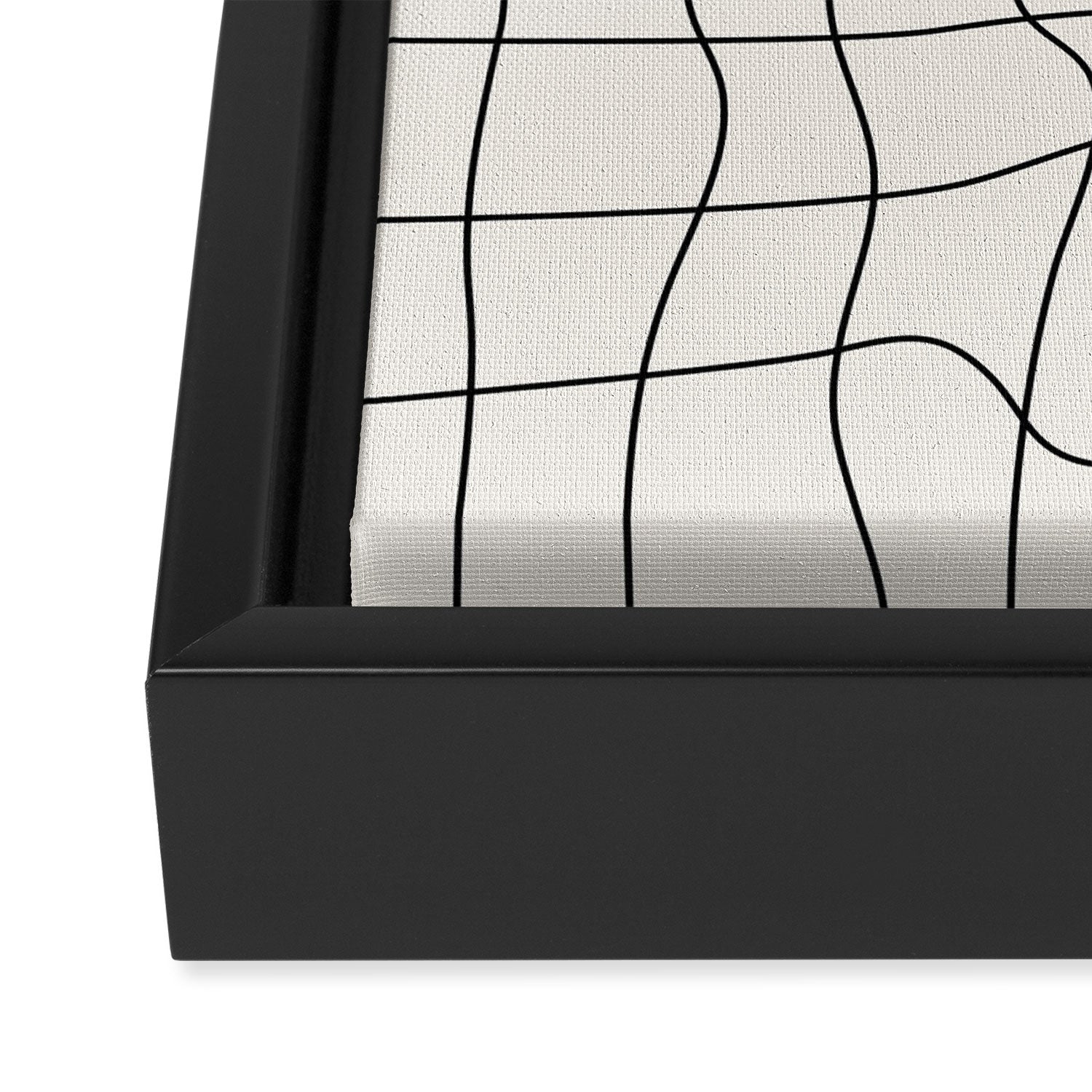 Warp Grid: Off-White Day Edition Framed Canvas Print Gallery Image 3