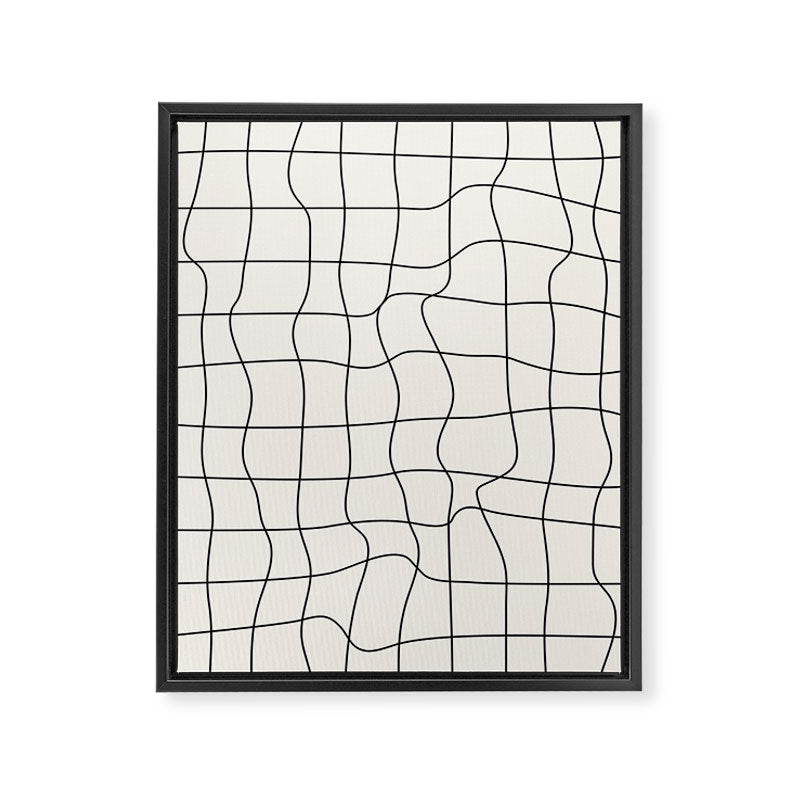 Warp Grid: Off-White Day Edition Framed Canvas Print Gallery Image 6