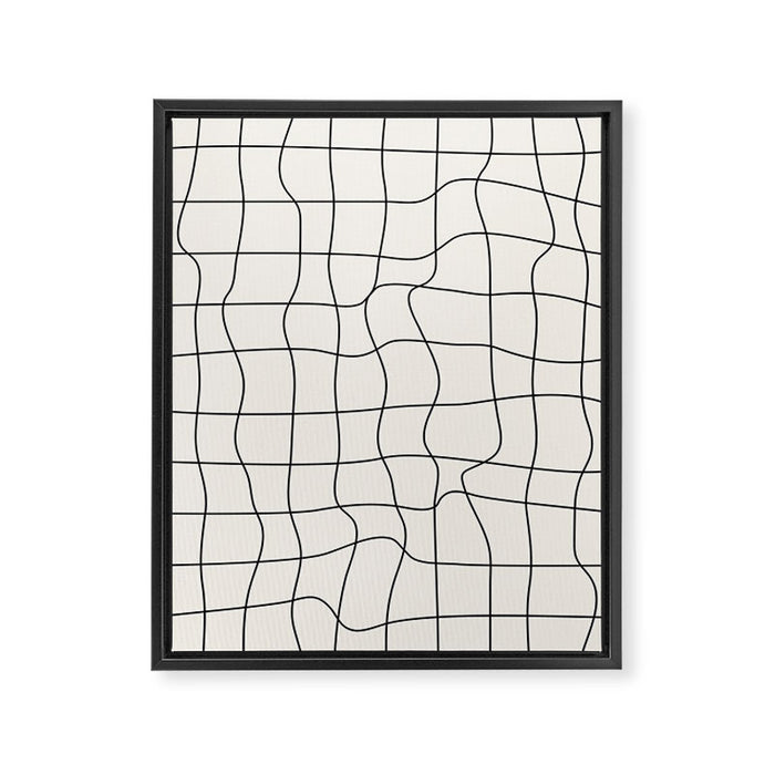 Warp Grid: Off-White Day Edition Framed Canvas Print Gallery Image 1