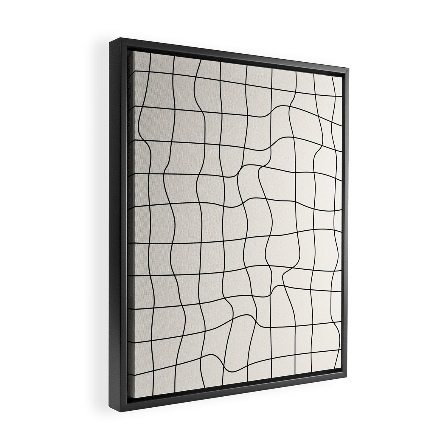 Warp Grid: Off-White Day Edition Framed Canvas Print Gallery Image 2