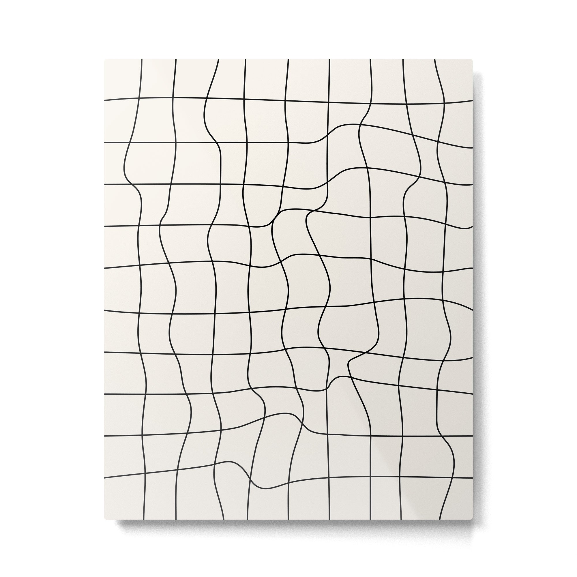 Warp Grid: Off-White Day Edition Metal Print Gallery Image 4