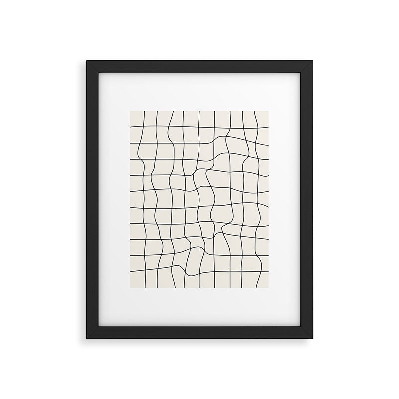 Warp Grid: Off-White Day Edition Framed Art Print Gallery Image 5
