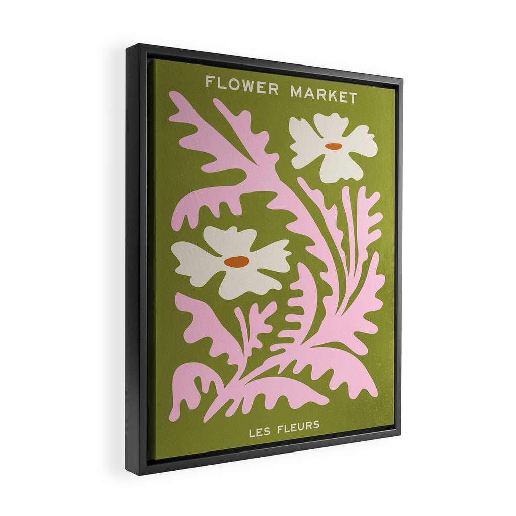 Wasabi & Cupid: Les Fleurs | Flower Market Color Series 10 Framed Canvas Print Gallery Image 2