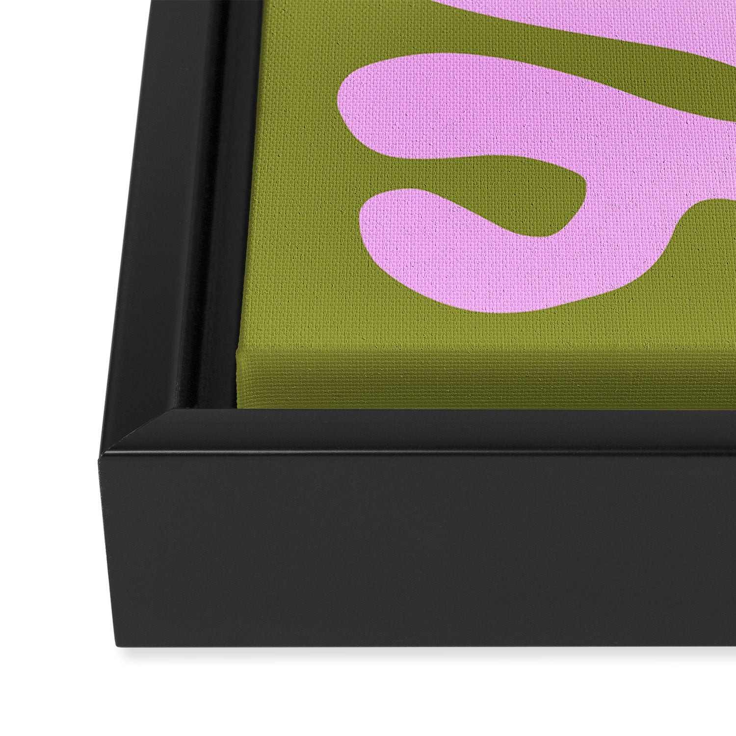 Wasabi & Lavender: Matisse Paper Cutouts 05 Framed Canvas Print Gallery Image 3