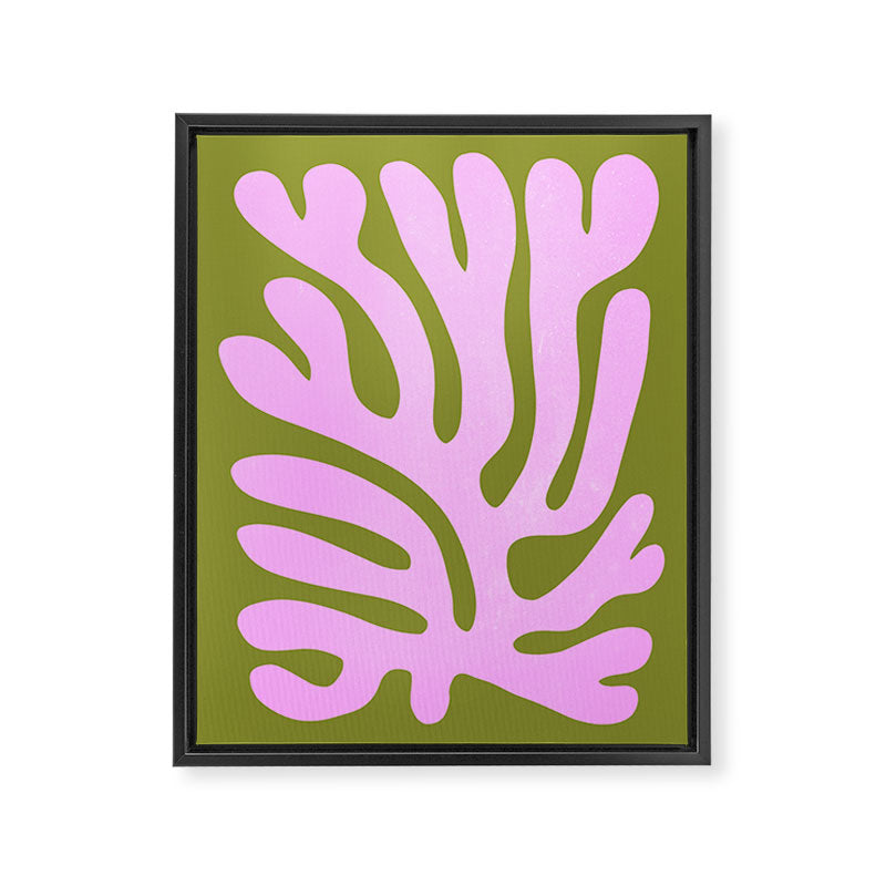 Wasabi & Lavender: Matisse Paper Cutouts 05 Framed Canvas Print Gallery Image 6
