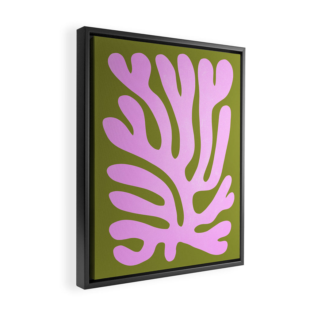 Wasabi & Lavender: Matisse Paper Cutouts 05 Framed Canvas Print Gallery Image 2