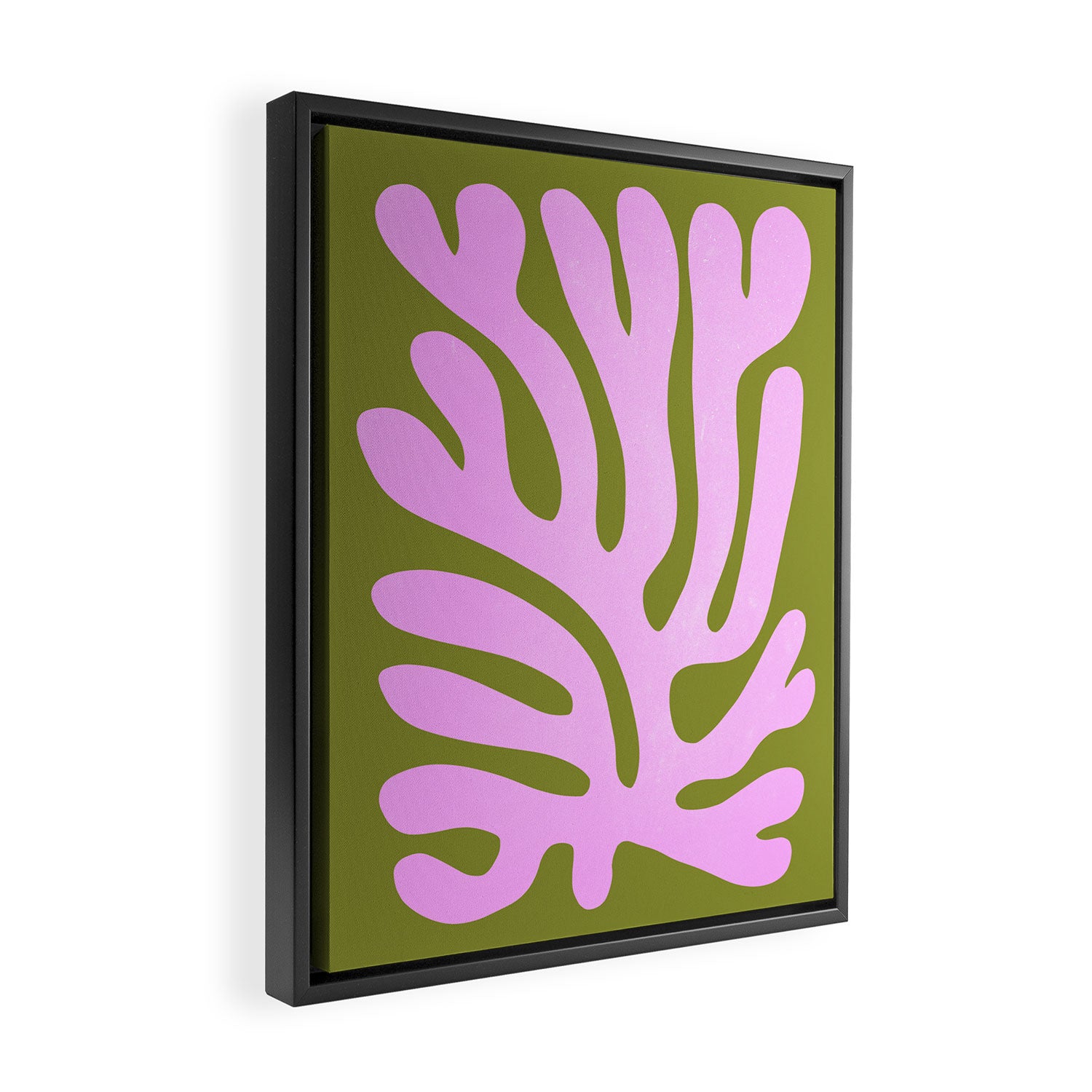 Wasabi & Lavender: Matisse Paper Cutouts 05 Framed Canvas Print Gallery Image 2