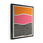 Wavy Ripples: Mid Century Edition Framed Canvas Print Gallery Image 2