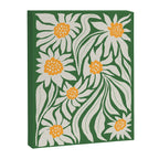 White Camellia & Fern Green Canvas Print Gallery Image 6