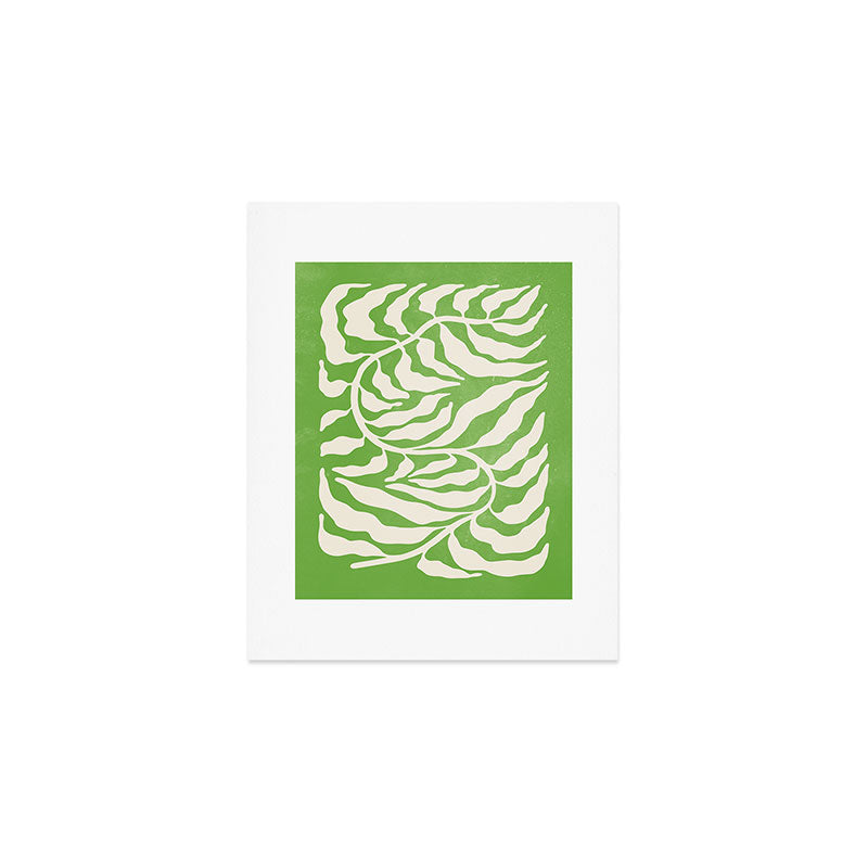 Wild Ferns: Forest Green Edition Art Print Gallery Image 1