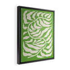 Wild Ferns: Forest Green Edition Framed Canvas Print Gallery Image 2