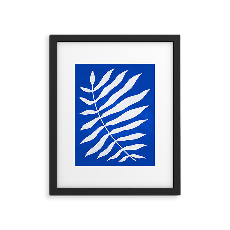 Wild Ferns: Persian Blue Edition Framed Art Print Gallery Image 5
