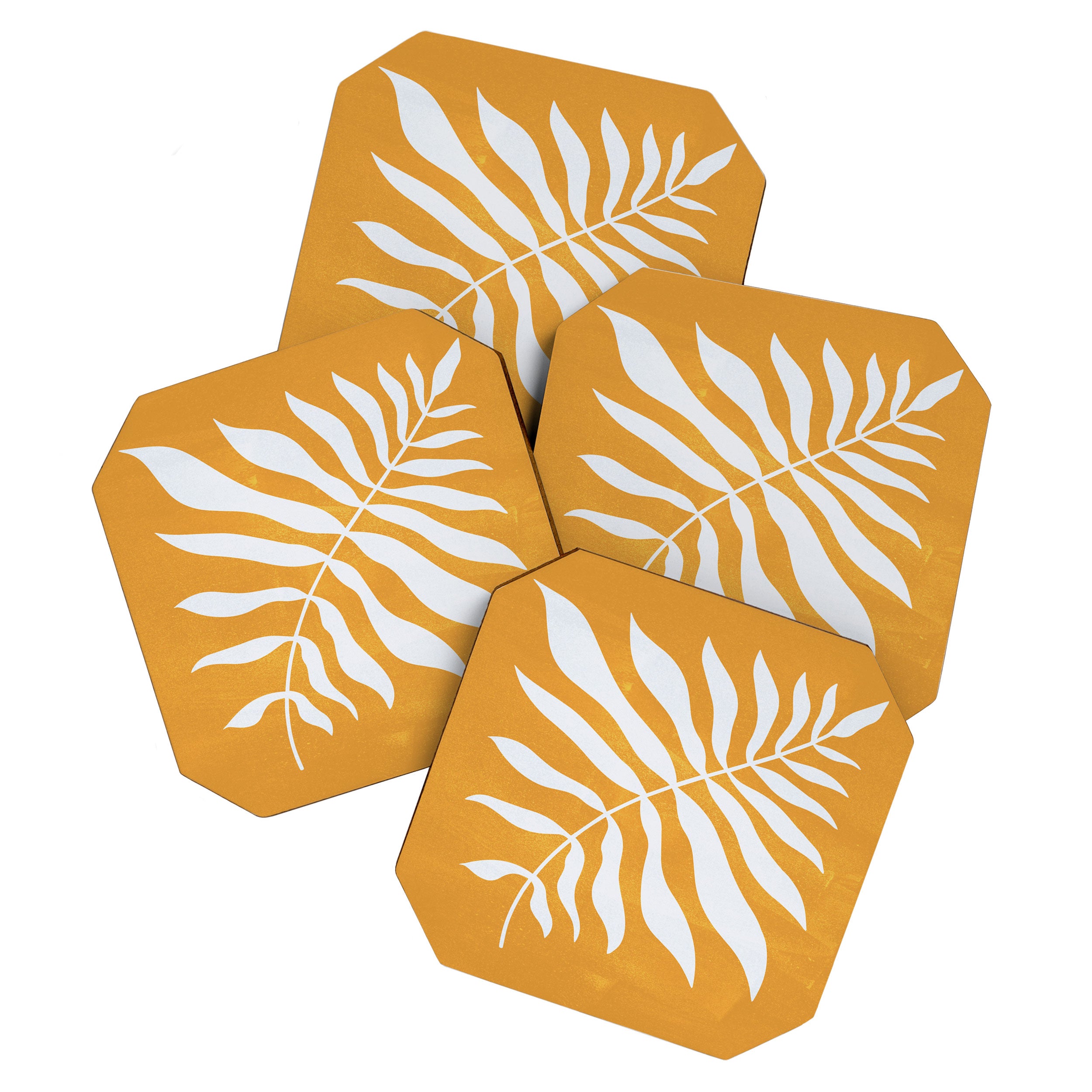 Wild Ferns: Tulip Yellow Edition Coaster Gallery Image 1