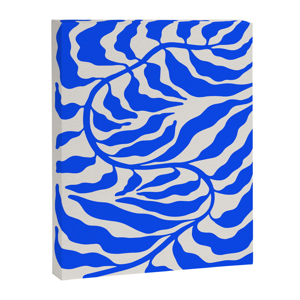 Wild Ferns: Ultramarine Blue Edition Canvas Print Gallery Image 8