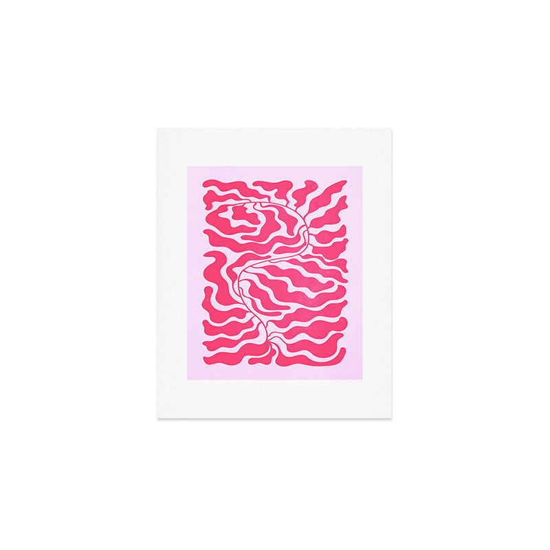 Wild Ferns: Wine Edition Art Print Gallery Image 1