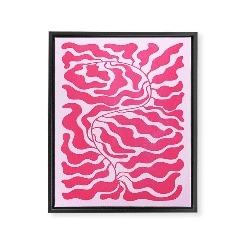 Wild Ferns: Wine Edition Framed Canvas Print Gallery Image 6