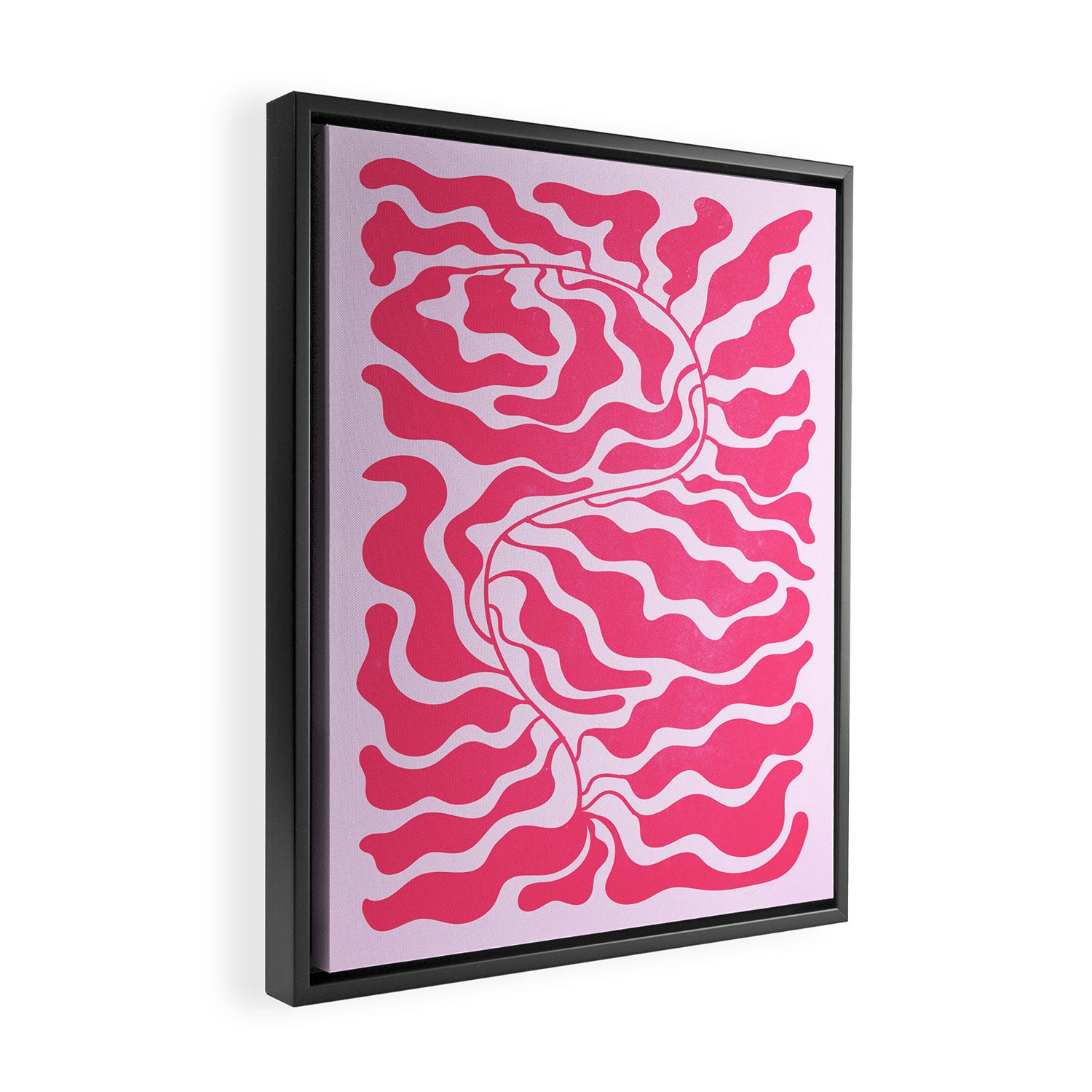 Wild Ferns: Wine Edition Framed Canvas Print Gallery Image 2