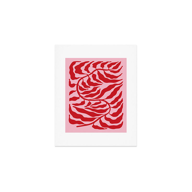 Wild Ferns: Wine Edition Art Print Gallery Image 1