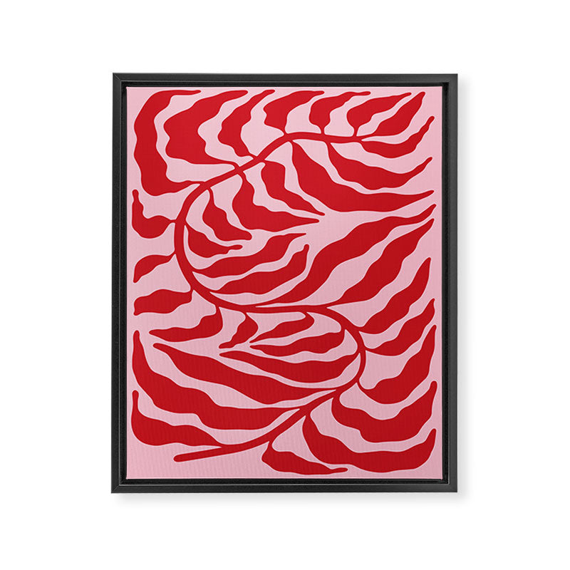 Wild Ferns: Wine Edition Framed Canvas Print Gallery Image 6
