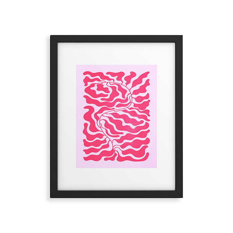 Wild Ferns: Wine Edition Framed Art Print Gallery Image 4