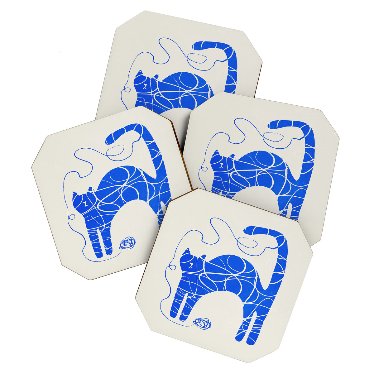 Wool Cat Coaster Gallery Image 1