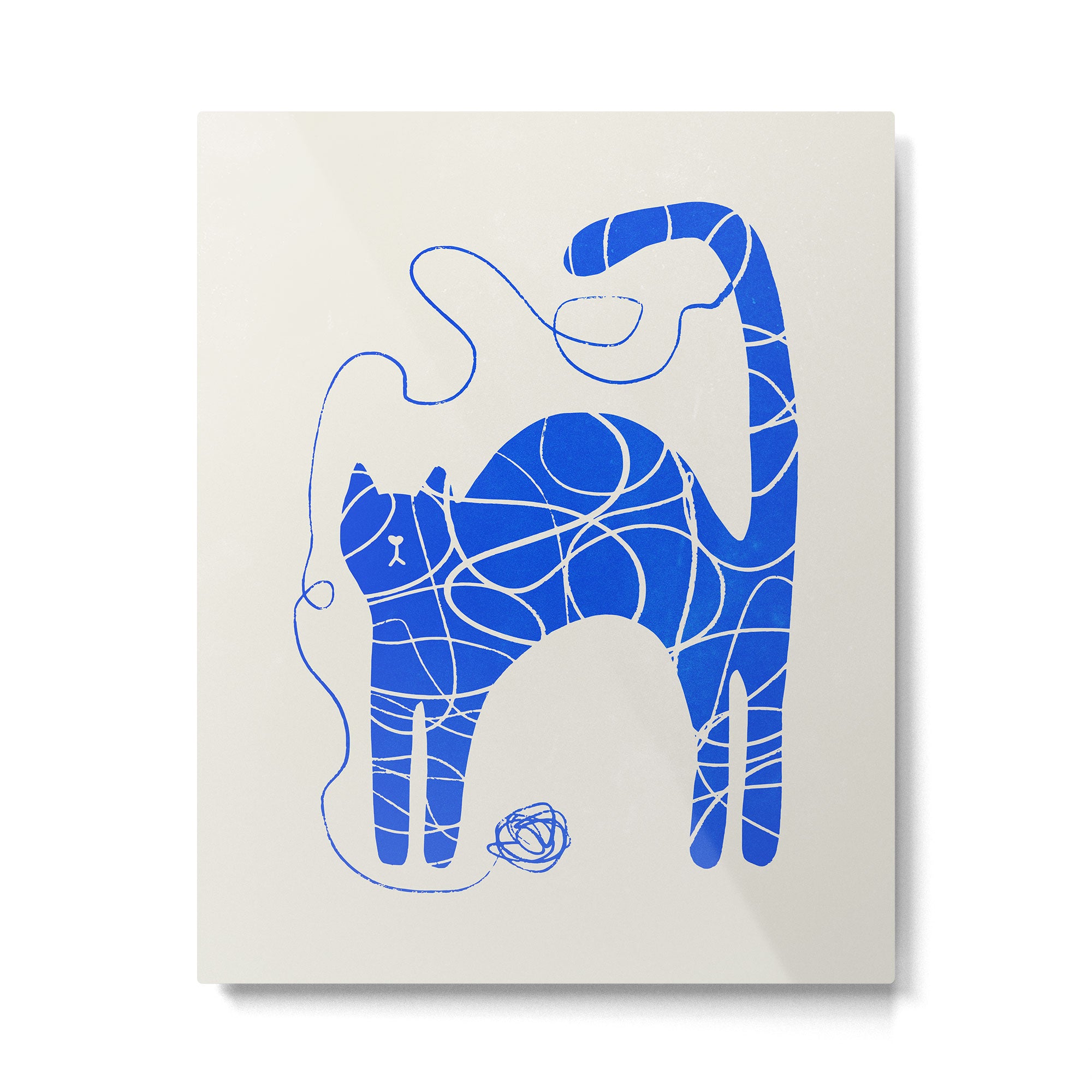 Wool Cat Metal Print Gallery Image 4
