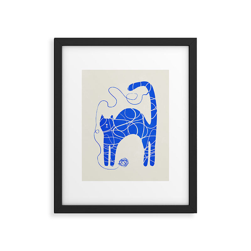 Wool Cat Framed Art Print Gallery Image 5