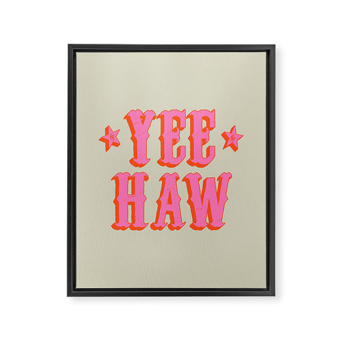 Yee Haw Framed Canvas Print Gallery Image 1