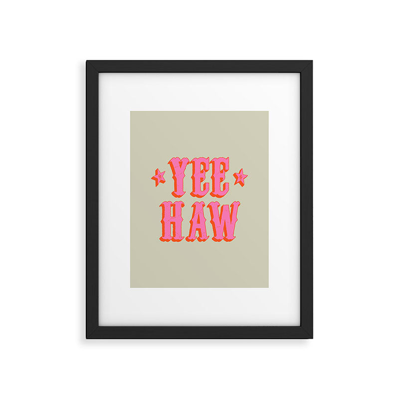 Yee Haw Framed Art Print Gallery Image 5