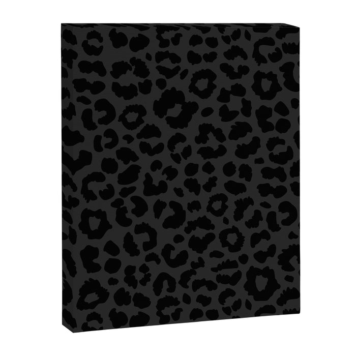 Black On Black Leopard Canvas Print Gallery Image 1