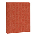 Bohemian Organic Linen Burnt Orange Canvas Print Gallery Image 8