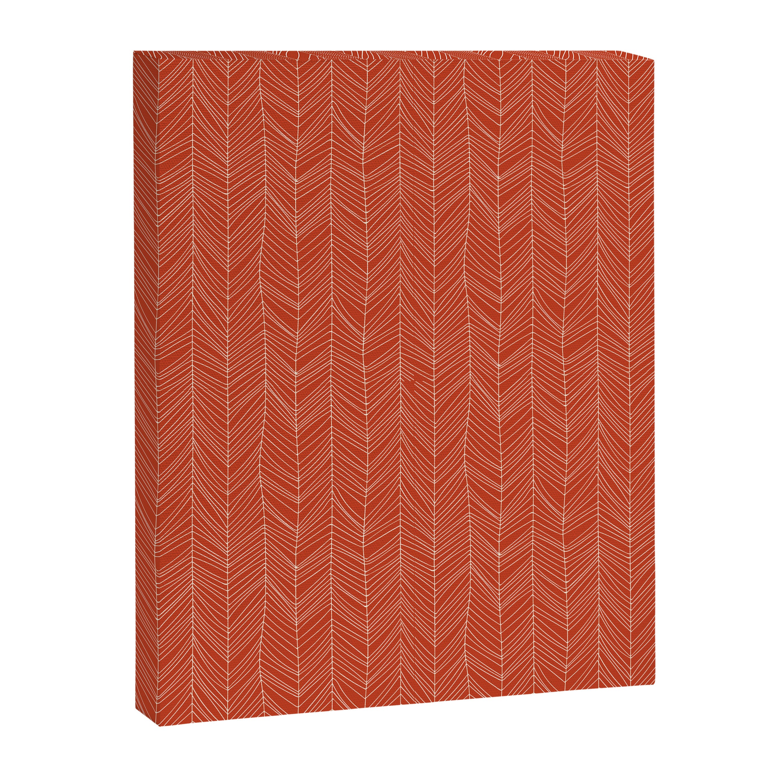 Bohemian Organic Linen Burnt Orange Canvas Print Gallery Image 8