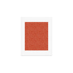 Bohemian Organic Linen Burnt Orange Art Print Gallery Image 1