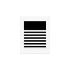 Elegant Black & White Stripes Art Print Gallery Image 1