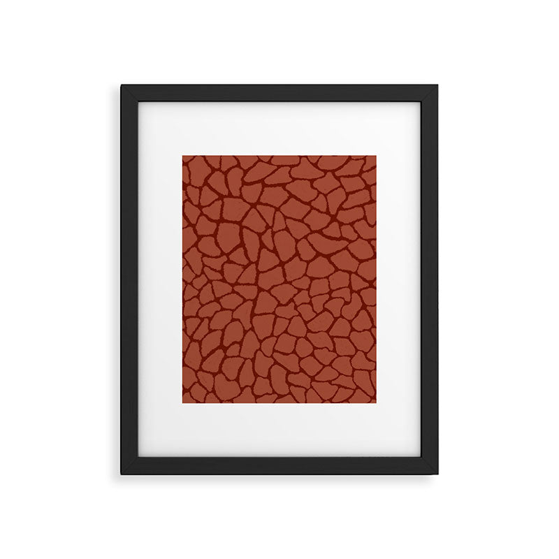 Mosaic Abstract Art Ruby Framed Art Print Gallery Image 6