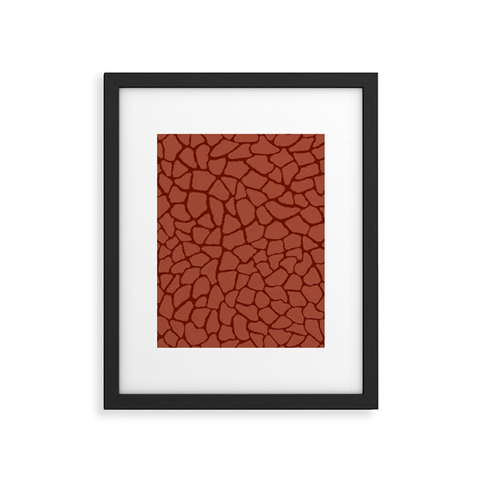 Mosaic Abstract Art Ruby Framed Art Print Gallery Image 1