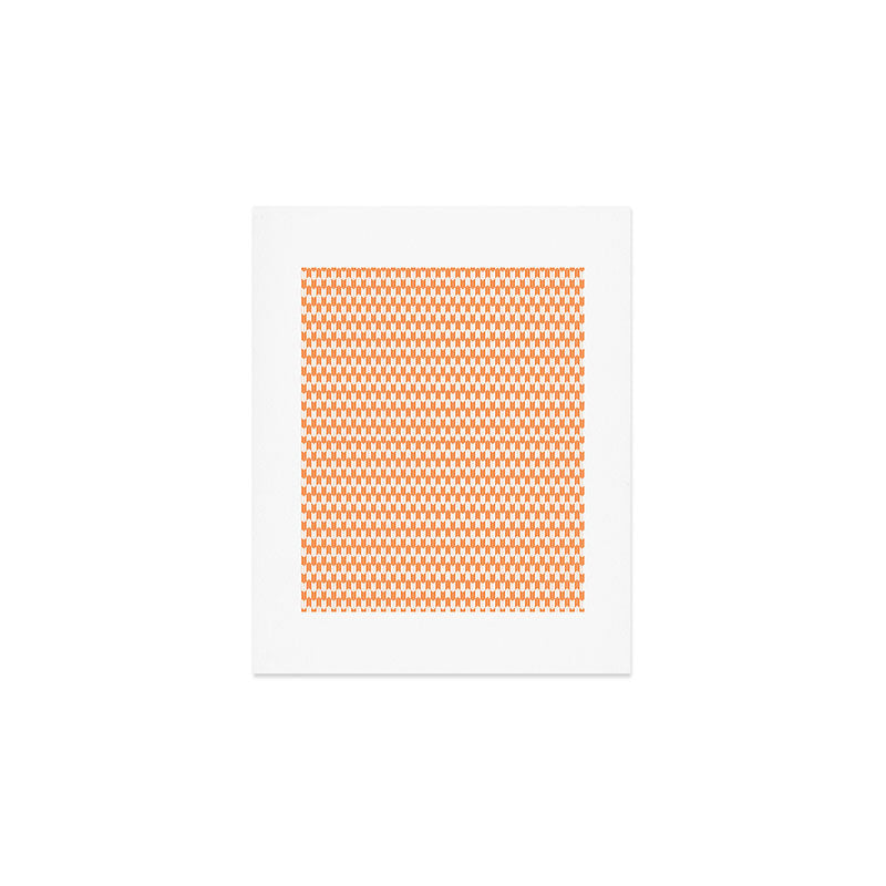 Retro Outdoor Party Orange Art Print Gallery Image 1