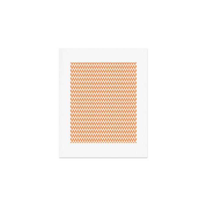 Retro Outdoor Party Orange Art Print Gallery Image 1